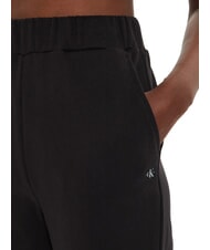 CALVIN KLEIN CK JEANS Spodnie dresowe bawełniane ck czarny - Dresy sportowe damskie - 3