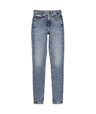 CALVIN KLEIN CK JEANS Obcisłe dżinsy z wysokim stanem drelich - Jeansy damskie - 4