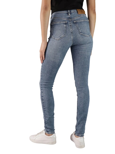 CK JEANS Obcisłe dżinsy z wysokim stanem drelich - Jeansy damskie