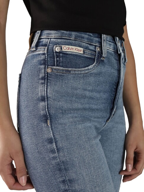 CK JEANS Obcisłe dżinsy z wysokim stanem drelich - Jeansy damskie