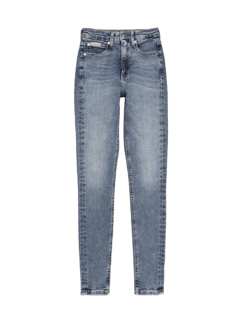 CK JEANS Obcisłe dżinsy z wysokim stanem drelich - Jeansy damskie