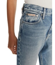 CALVIN KLEIN CK JEANS Jeansy o dopasowanym kroju i prostych nogawkach drelich - Jeansy damskie - 3