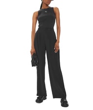 CALVIN KLEIN CK JEANS Spodnie z wysokim stanem i zakładkami ck czarny - Spodnie damskie - 5