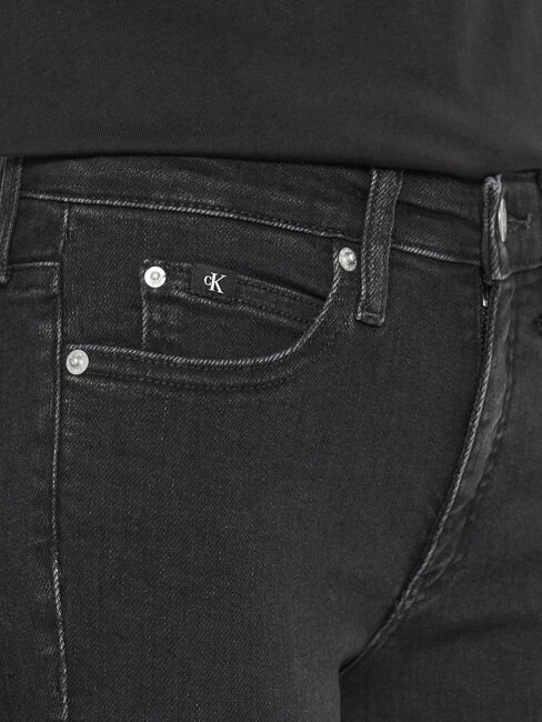 CK JEANS Jeansy skinny fit ze średnim stanem czarny denim - Jeansy damskie