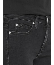 CALVIN KLEIN CK JEANS Jeansy skinny fit ze średnim stanem czarny denim - Jeansy damskie - 3