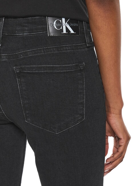 CK JEANS Jeansy skinny fit ze średnim stanem czarny denim - Jeansy damskie