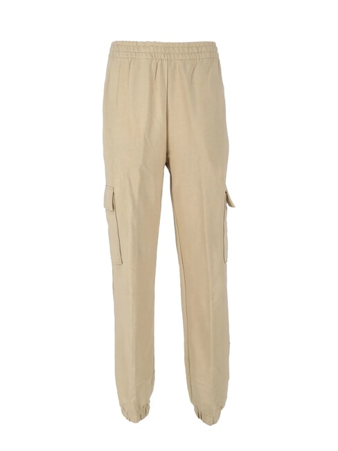 CK JEANS Spodnie dresowe z dużymi kieszeniami blady khaki - Dresy sportowe damskie