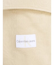 CALVIN KLEIN CK JEANS Spodnie dresowe z dużymi kieszeniami blady khaki - Dresy sportowe damskie - 7