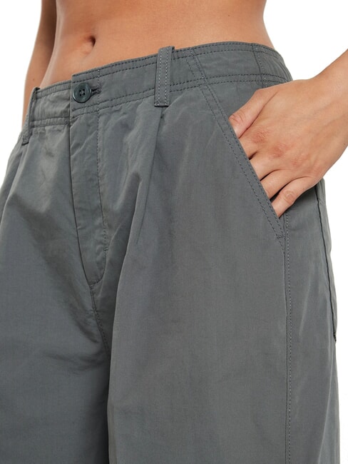 CK JEANS Spodnie chino z szerokimi i prostymi nogawkami nieskończona szarość - Spodnie damskie