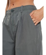 CALVIN KLEIN CK JEANS Spodnie chino z szerokimi i prostymi nogawkami nieskończona szarość - Spodnie damskie - 3