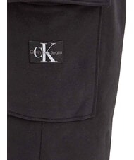 CALVIN KLEIN CK JEANS Spodnie dresowe z dużymi kieszeniami ck czarny - Dresy sportowe damskie - 3