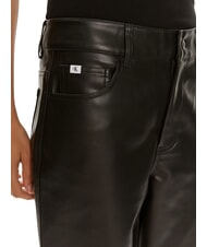 CALVIN KLEIN CK JEANS Spodnie proste z wysokim stanem ck czarny - Spodnie damskie - 3