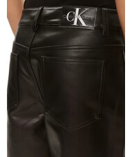 CALVIN KLEIN CK JEANS Spodnie proste z wysokim stanem ck czarny - Spodnie damskie - 4
