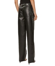 CALVIN KLEIN CK JEANS Spodnie proste z wysokim stanem - Spodnie damskie