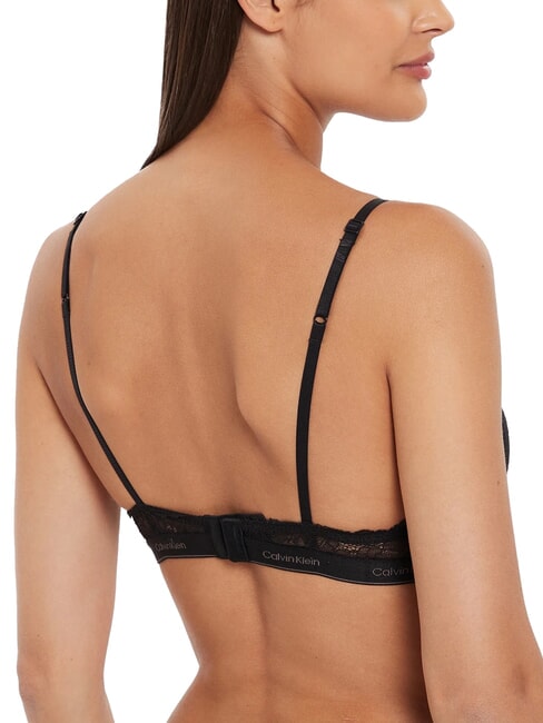CK Biustonosz koronkowy bralette czarny - Biustonosze damskie