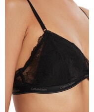 CALVIN KLEIN CK Biustonosz koronkowy bralette czarny - Biustonosze damskie - 3