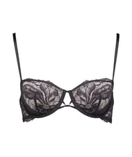 CALVIN KLEIN CK Biustonosz balkonetka koronkowy czarny - Biustonosze damskie - 4