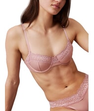 CALVIN KLEIN CK Biustonosz z fiszbinami i koronką stłumiony - Biustonosze damskie - 3