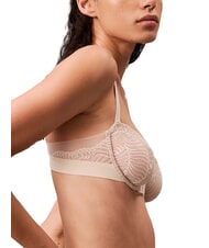 CALVIN KLEIN CK Biustonosz balkonetka z fiszbinami szary poranek - Biustonosze damskie - 4