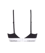 CALVIN KLEIN CK Biustonosz typu bralette z elastycznej bawełny czarny - Biustonosze damskie - 6