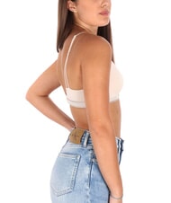 CALVIN KLEIN CK Biustonosz typu bralette tr&oacute;jkątny muszla z nowym kamiennym logo - Biustonosze damskie - 3