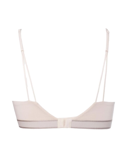 CK Biustonosz typu bralette tr&oacute;jkątny muszla z nowym kamiennym logo - Biustonosze damskie