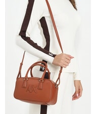 ARMANI EXCHANGE A|X BAULETTO S Torebka z paskiem na ramię skorupa kokosa - Torby damskie - 5