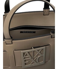 ARMANI EXCHANGE A|X BUCKLE Torebka z paskiem na ramię brązowy bas - Torby damskie - 4