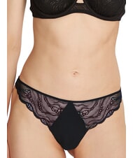 CALVIN KLEIN CK Koronkowe stringi czarny - Majtki damskie - 3