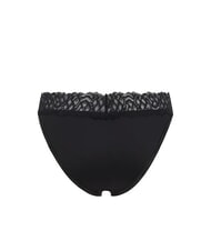 CALVIN KLEIN CK Majtki z mikrofibry z koronką czarny - Majtki damskie - 2