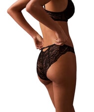 CALVIN KLEIN CK Majtki z koronki kwiatowej czarny - Majtki damskie - 2
