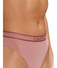 CALVIN KLEIN CK Stringi z gumką z logo czerwone winogrona z logo masła jabłkowego - Majtki damskie - 3