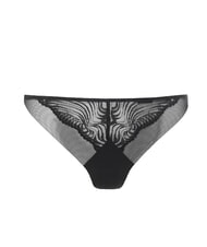 CALVIN KLEIN CK Stringi z koronkową wstawką czarny - Majtki damskie - 4