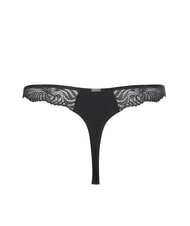 CALVIN KLEIN CK Stringi z koronkową wstawką czarny - Majtki damskie - 5