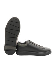 ARMANI EXCHANGE ACTION Sk&oacute;rzane trampki czarny+chimera - Buty męskie - 5