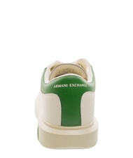 ARMANI EXCHANGE ACTION Sk&oacute;rzane trampki ecru + ogr&oacute;d formalny - Buty męskie - 4