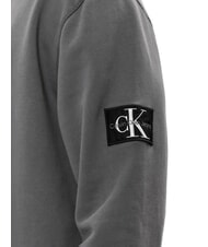 CALVIN KLEIN CK JEANS Bluza bawełniana z okrągłym dekoltem wyprane na czarno - Bluzy męskie - 4