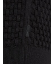 CALVIN KLEIN CK Sweter z okrągłym dekoltem i tkanymi detalami ck czarny - Koszulki męskie - 6