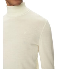 CALVIN KLEIN CK Sweter z golfem z wełny o dopasowanym kroju czapla - Koszulki męskie - 3