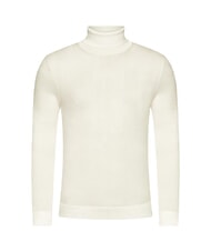 CALVIN KLEIN CK Sweter z golfem z wełny o dopasowanym kroju czapla - Koszulki męskie - 5