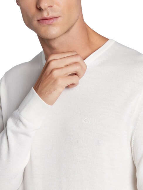 SUPERIOR WOOL Sweter wełniany z okrągłym dekoltem czapla - Koszulki męskie