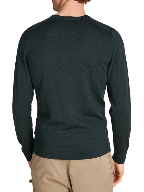 SUPERIOR WOOL Sweter wełniany z okrągłym dekoltem wrzos leśny o p&oacute;łnocy - Koszulki męskie