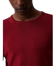 CALVIN KLEIN SUPERIOR WOOL Sweter wełniany z okrągłym dekoltem Syrah - Koszulki męskie - 2
