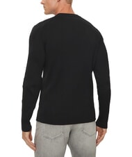 CALVIN KLEIN CK JEANS Sweter żebrowany o dopasowanym kroju z okrągłym dekoltem - Koszulki męskie