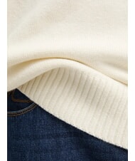 CALVIN KLEIN CK JEANS Luźny sweter z okrągłym dekoltem kość słoniowa - Koszulki męskie - 5