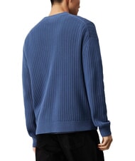 CALVIN KLEIN CK JEANS Sweter z okrągłym dekoltem i regularnym krojem niebieskie wybrzeże - Koszulki męskie - 2