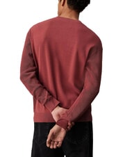 CALVIN KLEIN CK JEANS Sweter bawełniany z logo masło jabłkowe - Koszulki męskie - 2