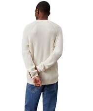 CALVIN KLEIN CK JEANS Sweter żebrowany z okrągłym dekoltem - Koszulki męskie