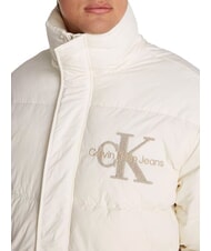 CALVIN KLEIN CK JEANS Kurtka pikowana z logo Sherpa kość słoniowa - Kurtki puchowe męskie - 3