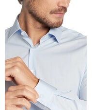 CALVIN KLEIN CK Koszula elastyczna, regularny kr&oacute;j spokojny niebieski - Koszule męskie - 4
